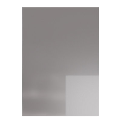 Kitchen Kit Cabinet Door 450mm X 596mm J PullSuper Gloss Dust Grey from B&Q