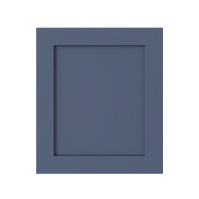 Kitchen Kit Cabinet Door 1245mm X 596mm ShakerUltra Matt Alby Blue from B&Q