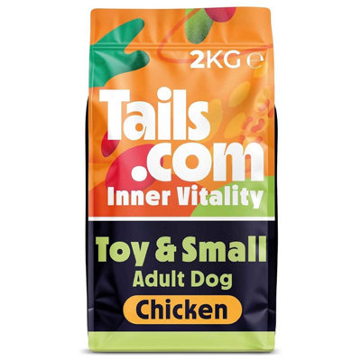 Unknown 2Kg Tails.com Inner Vitality Toy & Small Adult Dry Dog Food Kibble Chicken from B&Q