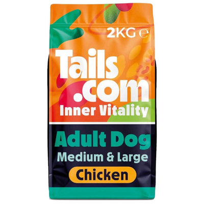 Unknown 2Kg Tails.com Inner Vitality Medium & Large Adult Dry Dog Food Kibble Chicken from B&Q