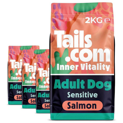 Unknown 8Kg Tails.com Inner Vitality Sensitive Adult Dry Dog Food Kibble Salmon from B&Q