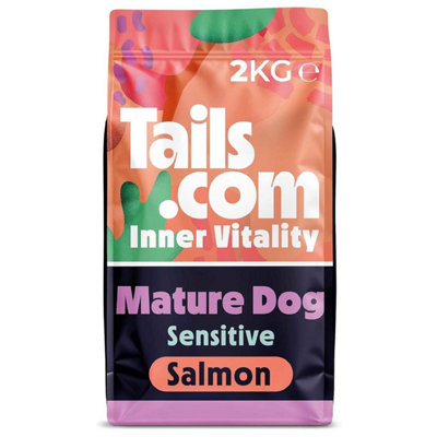 Unknown 2Kg Tails.com Inner Vitality Sensitive Senior Dry Dog Food Kibble Salmon from B&Q