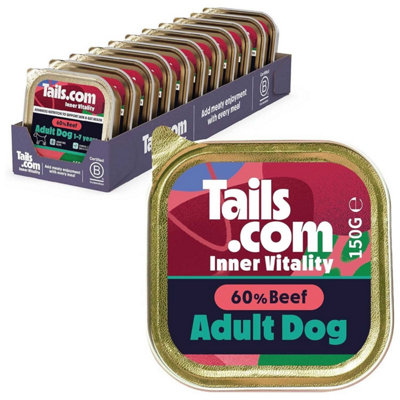 Unknown 11 X 150G Tails.com Inner Vitality Grain-Free Adult Wet Dog Food Trays Beef from B&Q