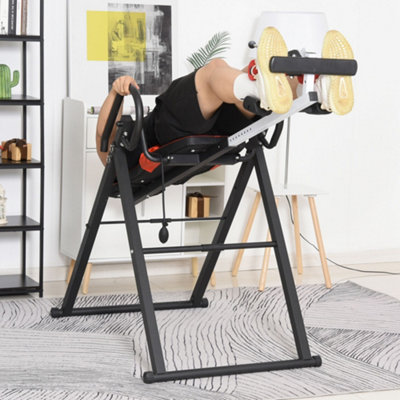 Bobobiy Red Gravity Inversion Table With Safety Belt Adjustable Hand Stand For Muscle Pain Relief, - Image 7