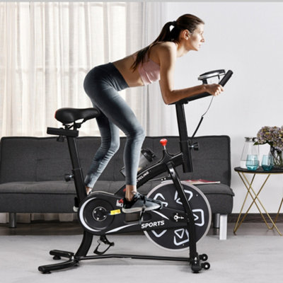 B&Q - 6Kg Flywheel  Indoor Stationary Exercise Bike Lcd Monitor