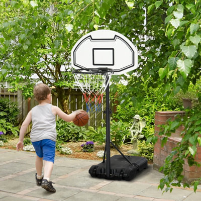Homcom Basketball Stand And Hoop - Black - Image 5