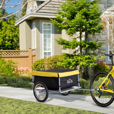 Rackhams Yellow/Black New Bicycle Bike Cargo Wagon Trailer Cart Carrier Shopping And - Image 6