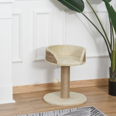 Pawhut Cat Scratching Post Activity Centre For Kitten Under 4Kg Beige from B&Q