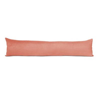 Lancashire Textiles Hollowfibre Filling (85 X 20Cm) Salmon Chenille Draught Stopper Excluder from B&Q