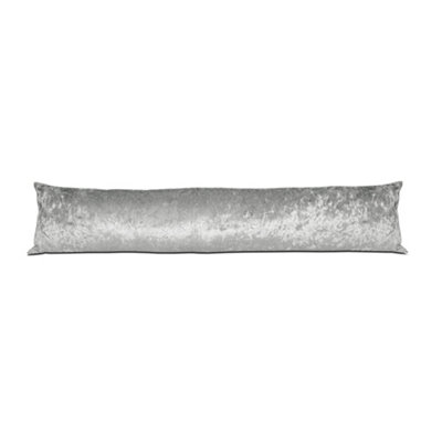 Lancashire Textiles Hollowfibre Filling (85 X 20Cm) Silver Chenille Draught Stopper Excluder from B&Q