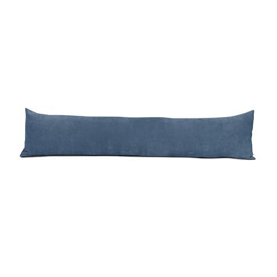 Lancashire Textiles Hollowfibre Filling (85 X 20Cm) Denim Blue Chenille Draught Stopper Excluder from B&Q