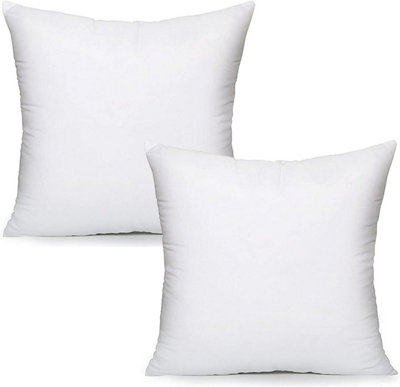 Lancashire Textiles 12" X 12" (30Cm X 30Cm) 6 Pack Polycotton Casing Hollowfibre Filling Cushion Pads from B&Q
