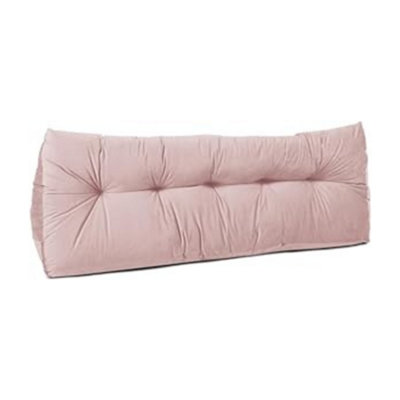 Lancashire Textiles Luxury Velvet King Bed Triangular Wedge Bedroom Headboard Pink Cushion 20 X 50 X 150Cm from B&Q