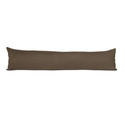 Lancashire Textiles Hollowfibre Filling (85 X 20Cm) Brown Suede Door Draught Excluder from B&Q
