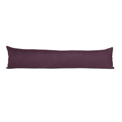 Lancashire Textiles Hollowfibre Filling (85 X 20Cm) Wine Suede Door Draught Excluder from B&Q