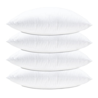 4 Pack Luxury 12" X 12" (30 X 30Cm) Cotton Blend Cushion Pads With Super Bounce Polyester FibreMade Of Finest British Materials from B&Q