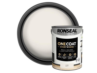 Ronseal One Coat Everywhere Interior Paint Linen Matt 5 Litre - Image 13