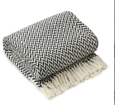  - Chevron Collection Recycled Cotton Throw