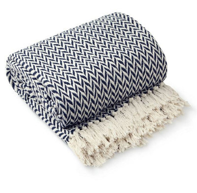 - Chevron Collection Recycled Cotton Throw