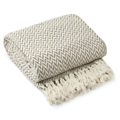  - Chevron Collection Recycled Cotton Throw