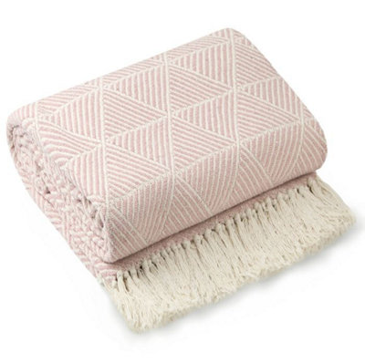  - Geo Diamond Collection Recycled Cotton Throw