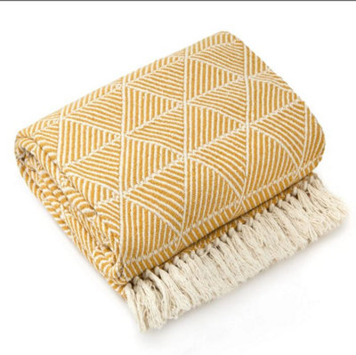  - Geo Diamond Collection Recycled Cotton Throw
