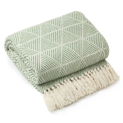  - Geo Diamond Collection Recycled Cotton Throw