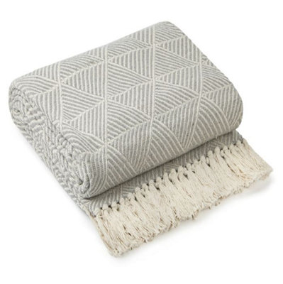 - Geo Diamond Collection Recycled Cotton Throw