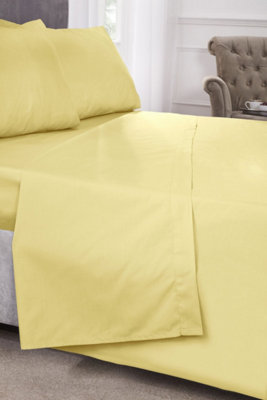 Percale Collection 180 Thread Count Percale Flat Sheet from B&Q