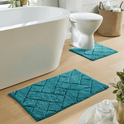  - Bali Bath Mat & Pedestal Set In Teal