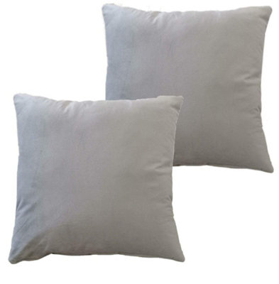  - Matte Velvet Cushion Cover In Silver