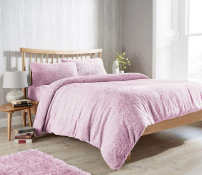 New Edge Blinds Newedgeblinds Original Teddy Duvet Set In Blush Pink - Single - Image 3