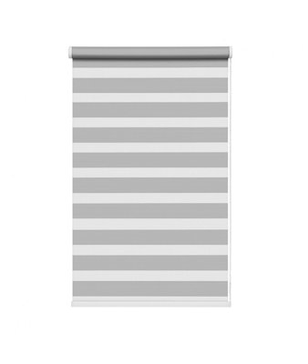 Silver Day & Night Zebra Roller Blind (165Cm Drop)145Cm from B&Q