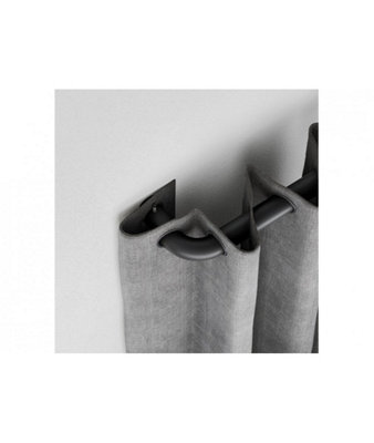 25-28mm Room Darkening Extendable Curtain PoleBlack170-300Cm from B&Q