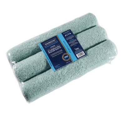 Hamilton Perfection 12" Medium Pile Roller Sleeve 3 Pack from B&Q