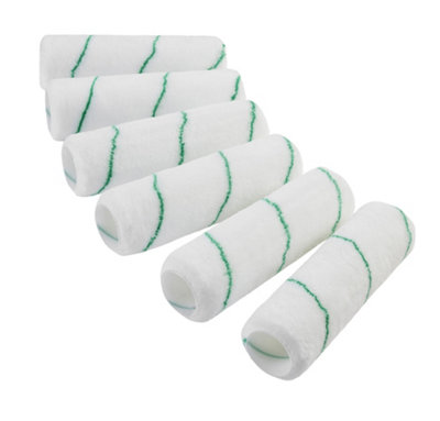 Hamilton Prestige 9" Medium Pile 6 Pack Roller Sleeves from B&Q