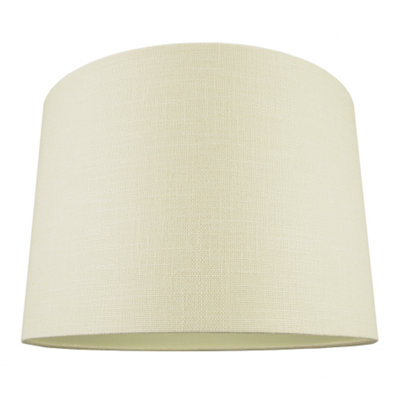 Happy Homewares Contemporary And Sleek Linen 16 Lamp Shade With Cotton Inner Lining Cream