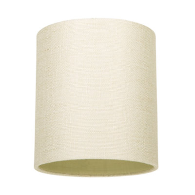 Happy Homewares Contemporary And Sleek Linen Fabric 6 Cylindrical Lamp Shade 60W Maximum Cream