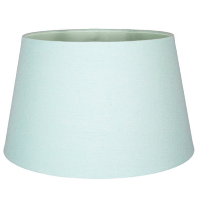 Happy Homewares Traditional 14 Inch Duck Egg Linen Drum Table/pendant Lampshade 60W Maximum from B&Q