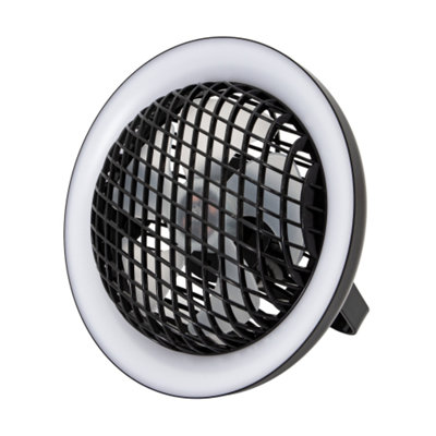 Happy Homewares - Desk Fan - Rechargeable - Black - 3 Speed - Image 4