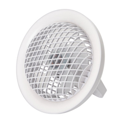 Happy Homewares White Rechargeable 3 Speed Desk Fan With Led Dimmable Ring Light from B&Q