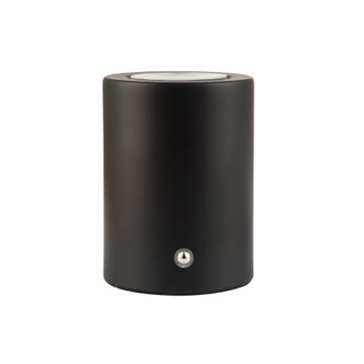 Happy Homewares Modern Rechargeable Can-Style Table/Floor Lamp Uplighter in Matte Black - USB-C Cable Included | 3-Step Touch Dimmer |3w 3600mAh Power | Highlight Plants etc - Image 5