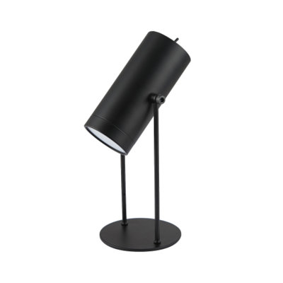 Happy Homewares Modern Matte Adjustable Tiltable Rechargeable Led Table/Desk/Floor Lamp Black