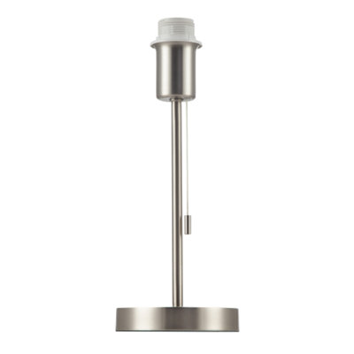 B&Q -  Traditional Table Lamp Base In Satin Nickel With Pull Cord Switch - Image 5