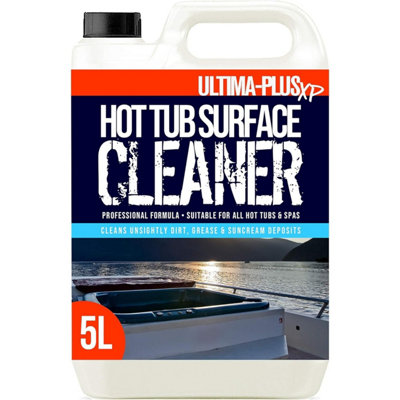 B&Q - -Plus Xp Hot Tub Surface CleanerRemoves DirtOilGreaseWaterlines & More 5L