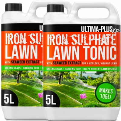 Pro-Kleen Ultima-Plus Xp Iron Sulphate Lawn Tonic Liquid Fertiliser With Seaweed ExtractProvides Greener Grass And Hardens Turf 10L from B&Q