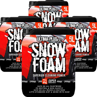 Ultima-Plus Xp Snow Foam Car Shampoo Ph Neutral WashSuper Thick Foam Pre-WashOrange Fragrance 20L from B&Q