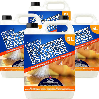 Cleenly Multipurpose Sanitiser And Deodoriser Removes Dirt Germs Stains & Odours Breaks Down Urine Salts 20L from B&Q