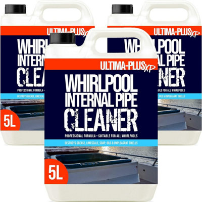 Ultima-Plus Xp Whirlpool Internal Pipe Cleaner Deeply Cleans & Removes Limescale Dirt & Odours 15L from B&Q
