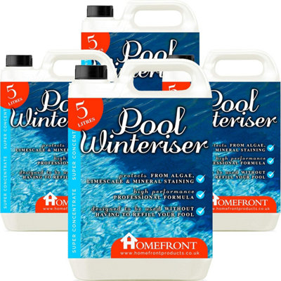 Homefront Pool Winteriser Protects Your Pool Hot Tub Or Spa Throughout The Winter Prevents Limescale & Algae 20L from B&Q